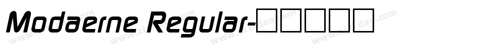 Modaerne Regular字体转换